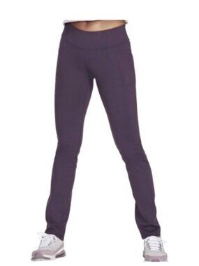 Skechers GO WALK GOFLEX High-Waist Straight Leg Pants M Athleisure Yoga Travel